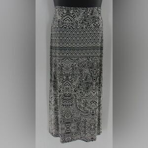AB Studio Monochrome Paisley Skirt